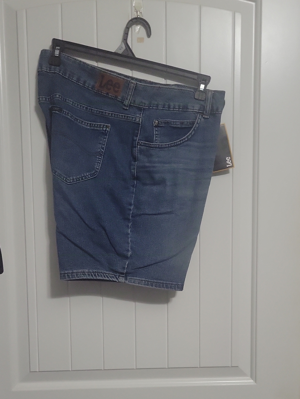 Lee Dark Wash Denim Jean Shorts - Men's Casual Five-Pocket
